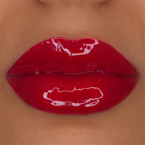 sexy red lip gloss|shiny red lip gloss.